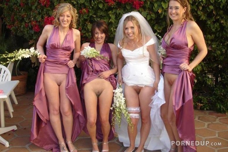 Bride And Bridesmaids Flashing Pussy