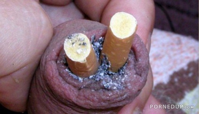 cigarettes in dick