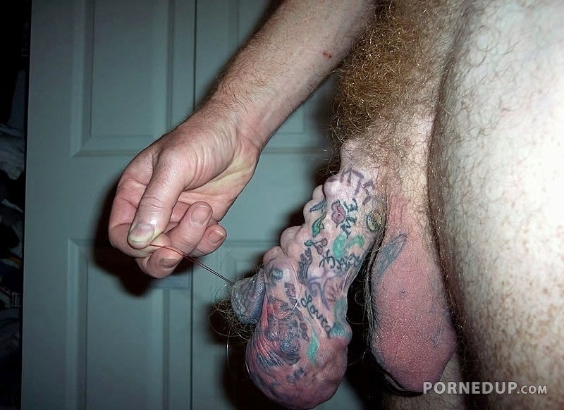 fucked up tattoo lumpy cock
