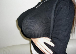 big milf tits in sweater