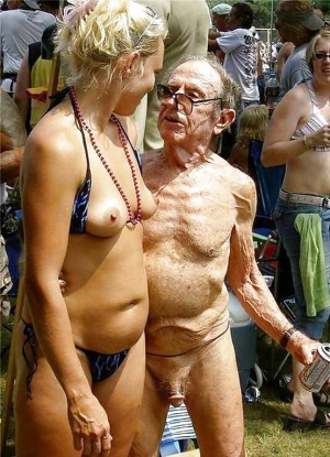 Creepy Old Nudist Harrassing Young Girls