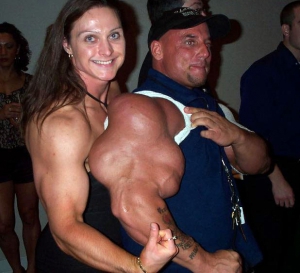 guy with worlds biggest bicep