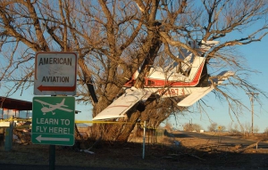 plane crash by flying school