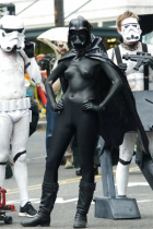 Sexy Darth Vader Body Paint