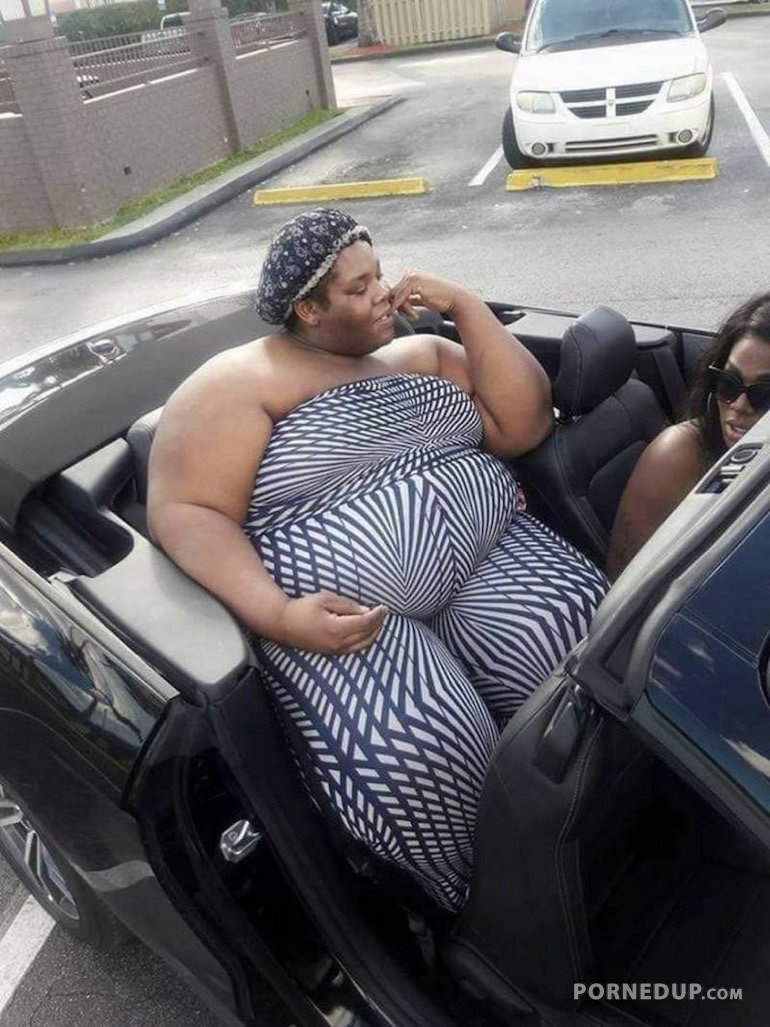 Fat Bitch Needs 3 Seats In Car