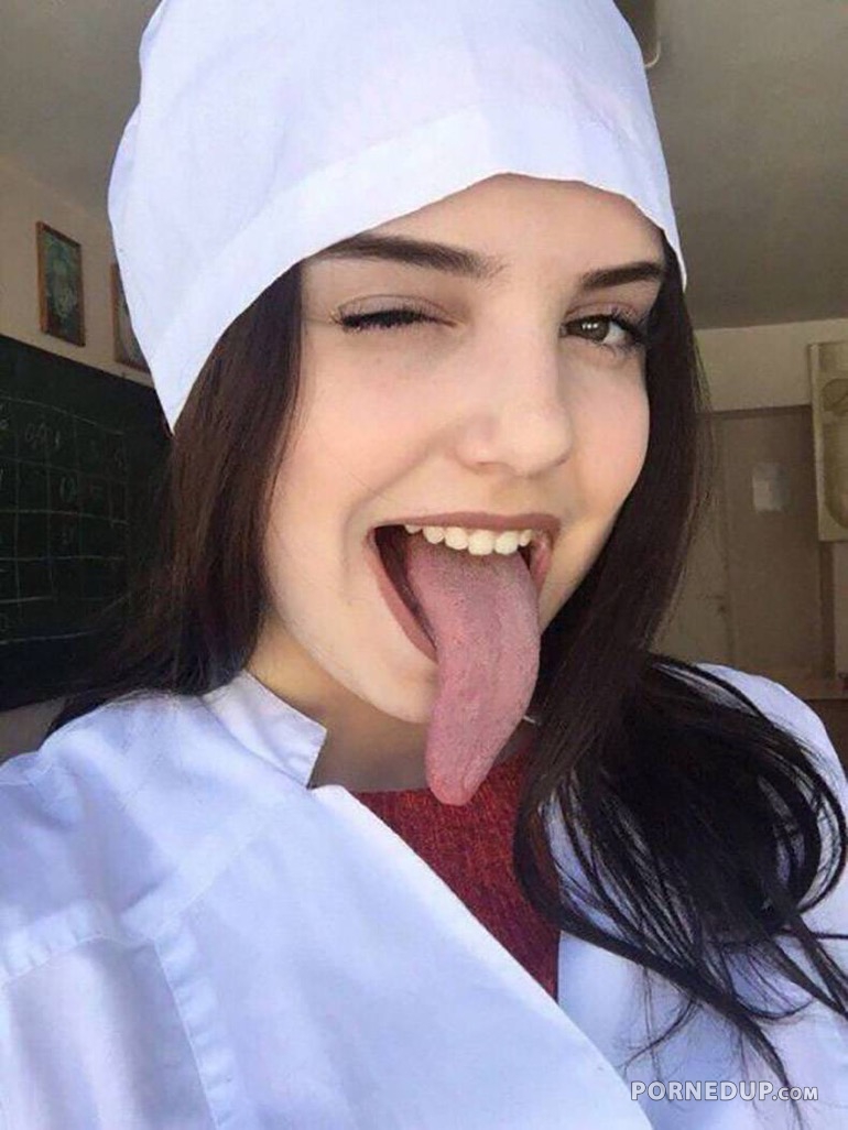 Girl With Long Tongue