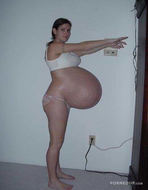 Huge Pregnant Belly Nude - Insanely huge pregnant belly - Porned Up!