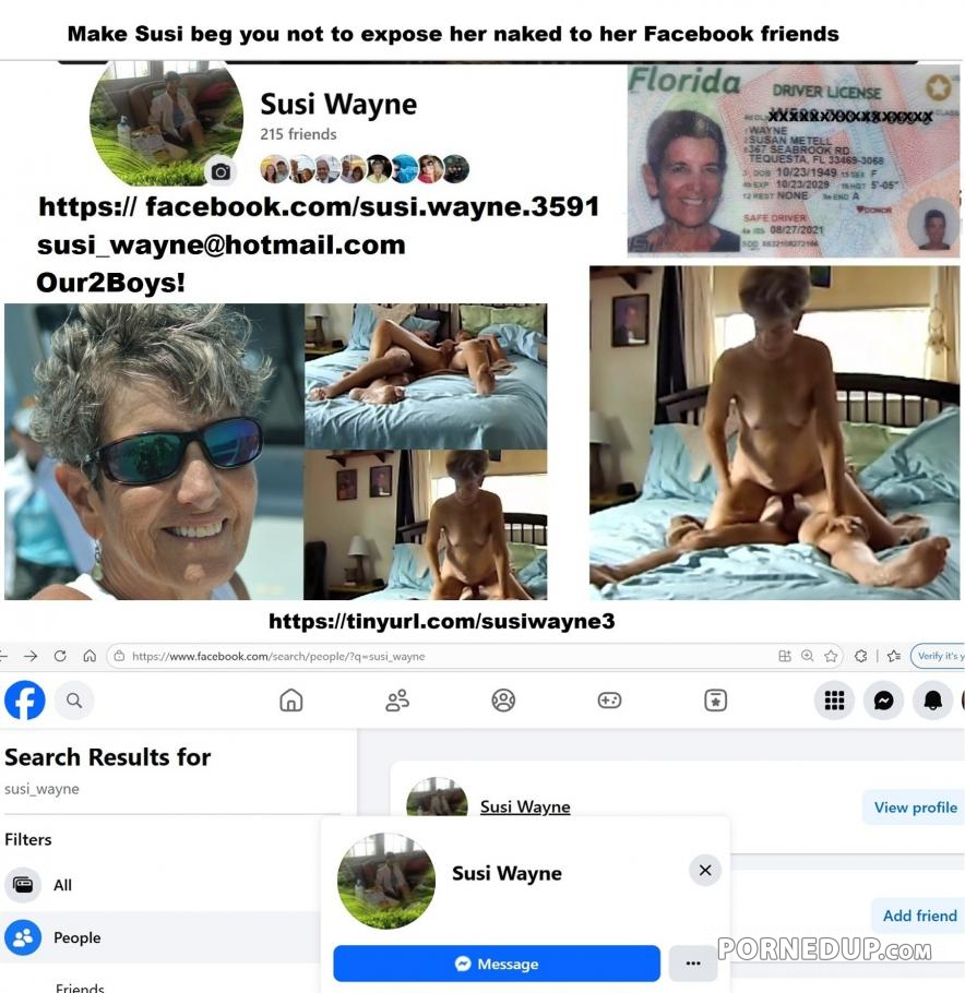 Make Susi beg you not to expose her naked to her Facebook friends Make Susi beg you not to expose her naked to her Facebook friends