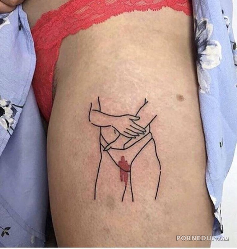 Pussy On Period Tattoo