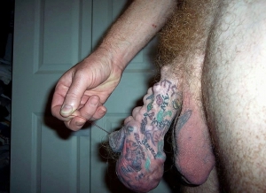 fucked up tattoo lumpy cock