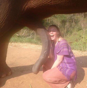 Girl Loves Elephant Cock In Her Face