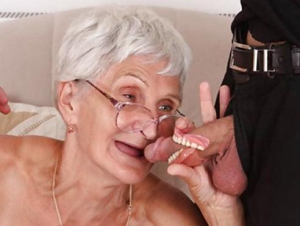 Granny Loses False Teeth During Blowjob
