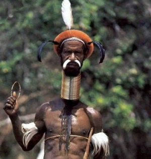 neck stretched african neck stretched african