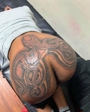 Octopus Ass Tattoo