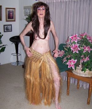 saggy old granny in skirt