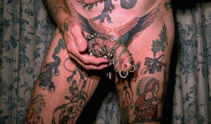 tattooed and pierced cock