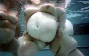 whale fatty swimming