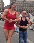 Badass Muscle Babe Is Bigger Than Any Guy