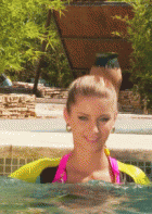 Big boobs in and out of the water