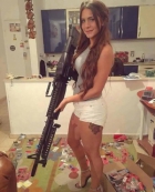 Chick With Big Gun