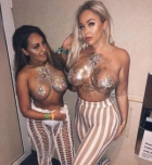 Glitter tits