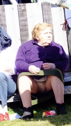 Granny Upskirt