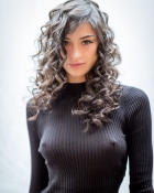 Hard Nipples Shining Through