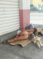 Hot Naked Homeless Woman