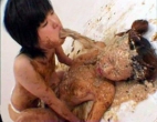 Japanese girls throw up on each other