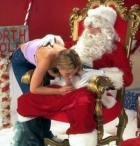 Sucking santa's cock