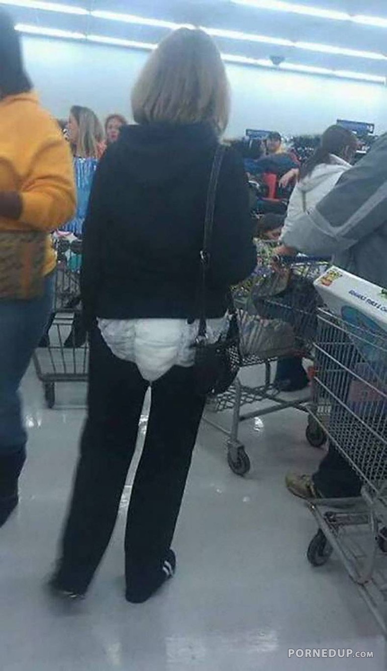 Woman Wearing Adult Diaper